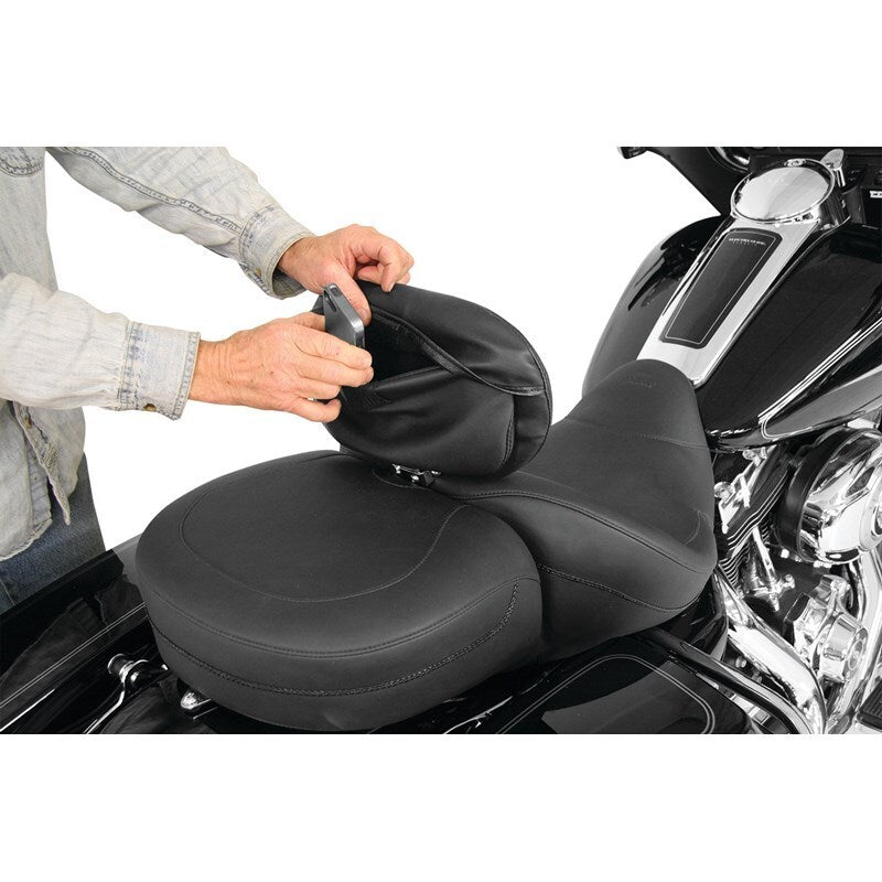 Mustang 77621 Harley Standard Touring Driver Backrest Pouch Cover - Black