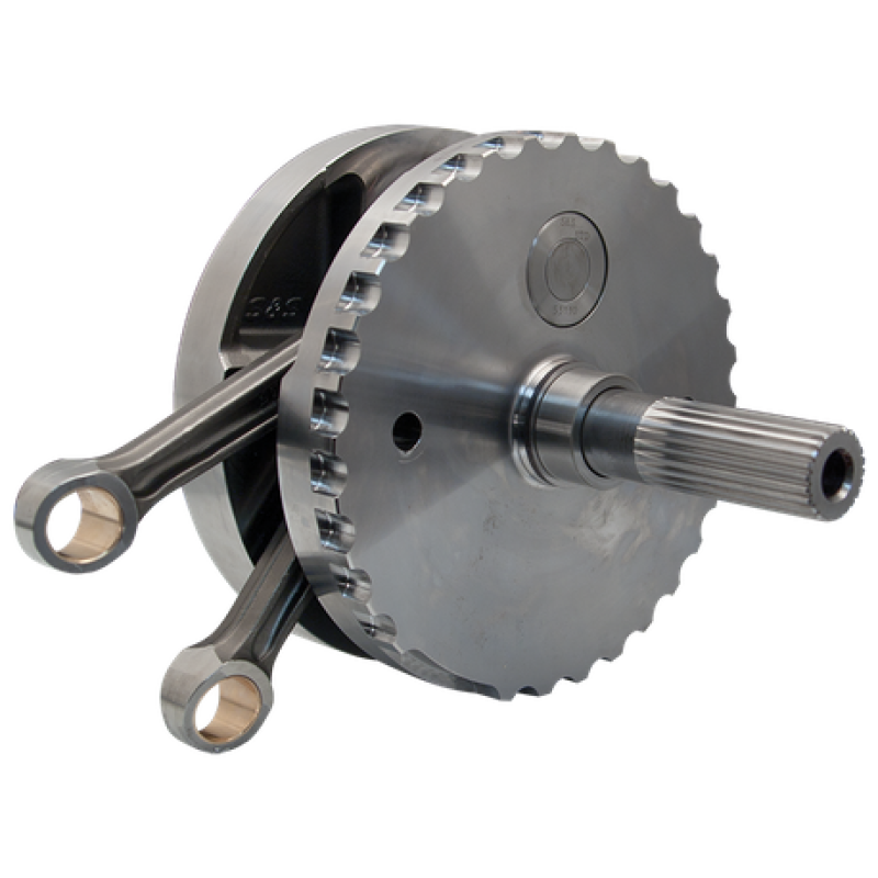 S&S 320-0356 Cycle 2007+ BT B-Style 4-3/8in Stroke Flywheel Assembly w/ Sprocket
