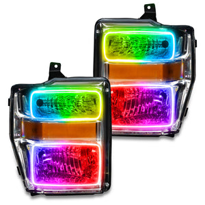 ORACLE Lighting 7189-334 Oracle 08-10 fits Ford F250/350 Pre-Assembled Halo Headlights- Chrome Housing - w/o Controller