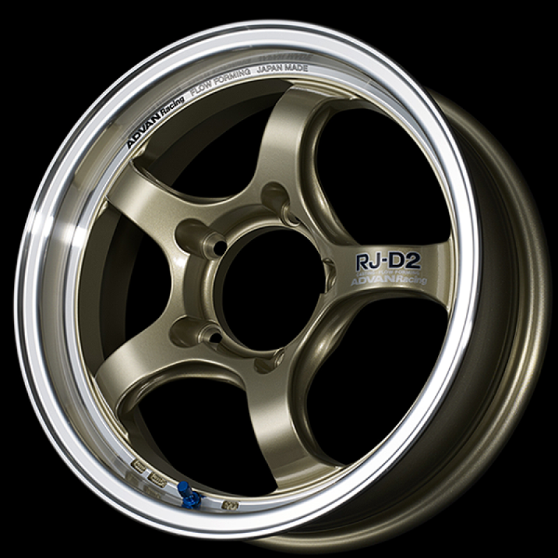 Advan YAT6E31ACG RG-D2 16x7.0 / +31 Offset / 4x100 / 56.5mm Bore / Machining and Champagne Gold