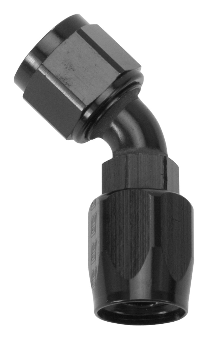 Russell 613125 Performance -12 AN Black 45 Degree Full Flow Swivel Hose End