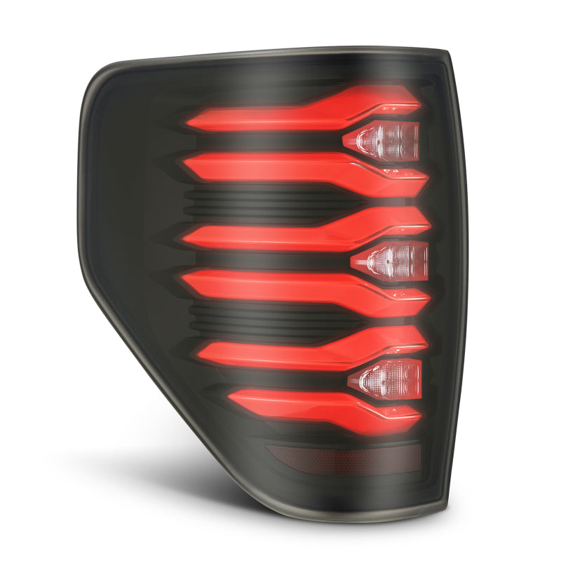 AlphaRex 653090 09-14 fits Ford F150 LUXX LED Taillights - Black/Red Housing