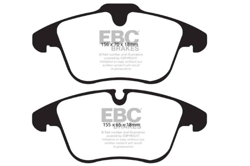 EBC DP21911 2018 fits Volvo 16-20 S60 2.0L Turbo Greenstuff Front Brake Pads