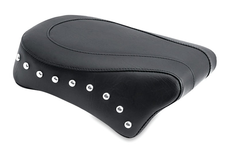 Mustang 76108 Harley Dyna Standard Touring Passenger Seat w/Studs - Black