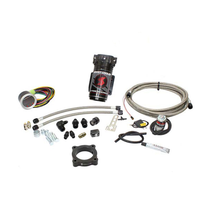 Snow Performance SNO-2134-BRD-T Mustang EcB Stg 2 Bst Cooler Water Injection Kit (SS Brded Line/4AN) w/o Tank