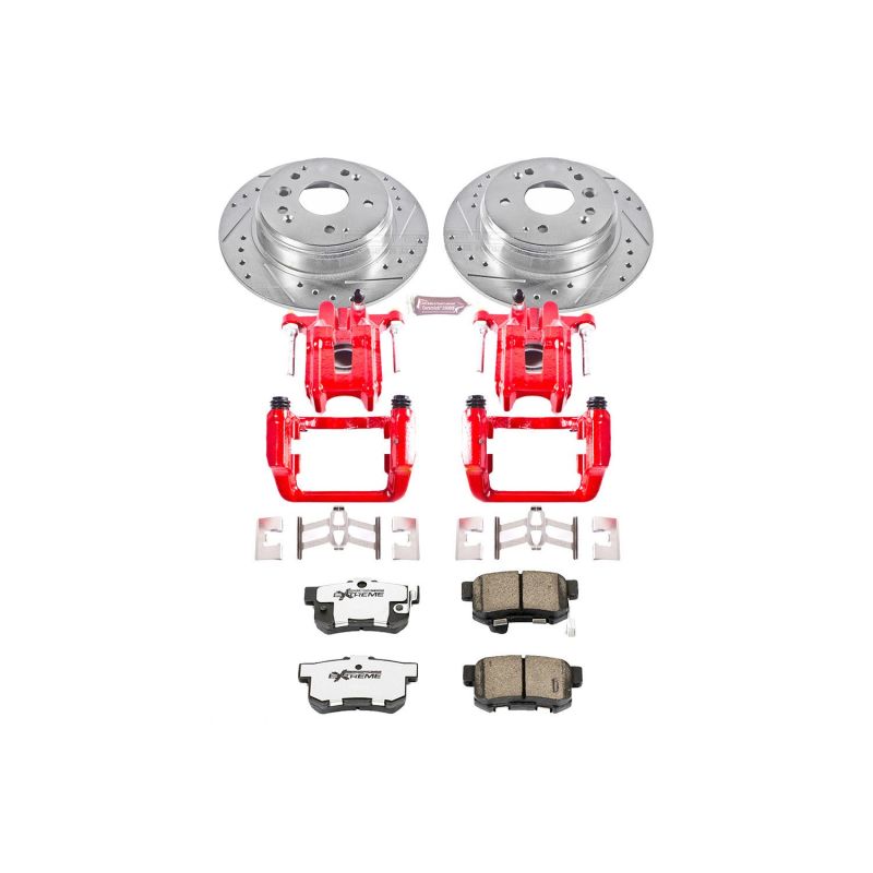 PowerStop KC2434 26 fits Acura TL Rear Z26 Street Warrior Brake Kit w/Calipers