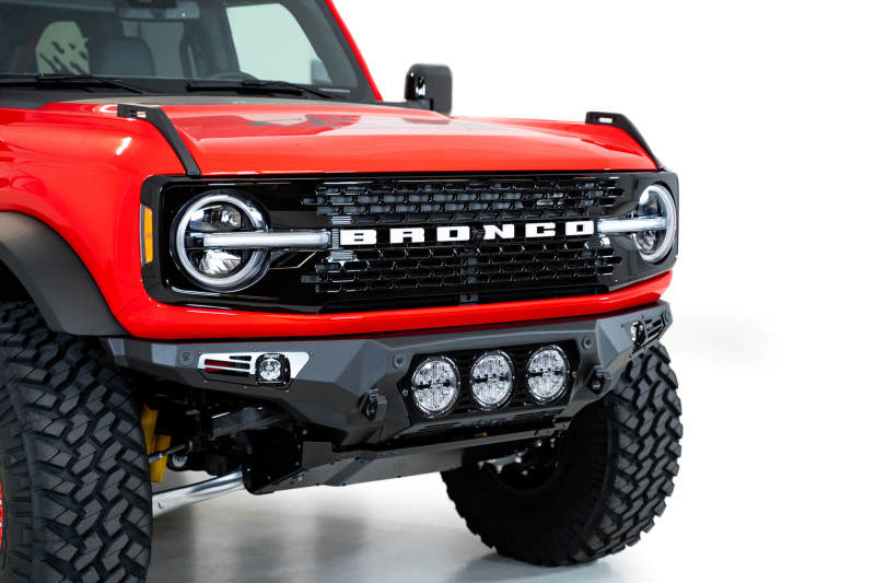 Addictive Desert Designs F230194130103 fits Ford 21-22 Bronco Bomber Front Bumper (w/ 3 Rigid 360 Mounts)