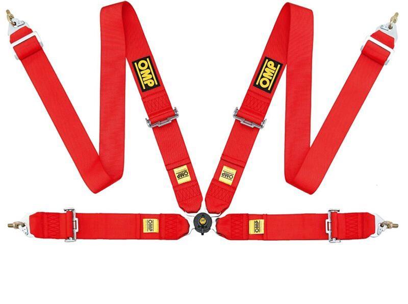 OMP DA0-0801-B01-061 Safety Harness First 3In 4 Points Red Fia 8854/98