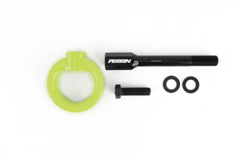 Perrin PSP-BDY-230NY 02-07 fits Subaru WRX/STI Tow Hook Kit (Front) - Neon Yellow