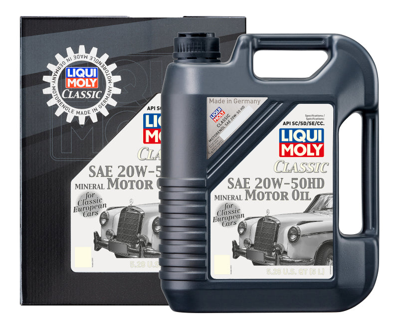 LIQUI MOLY 20262 5L Classic Motor Oil SAE 20W50 HD