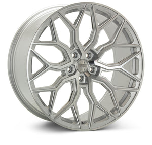 Vossen HF2-4B63 HF-2 24X10 / 5X120 / ET32 / Deep Face / 72.56 - Silver Polished Wheel