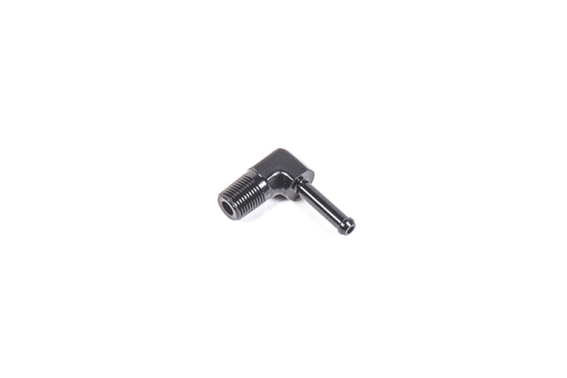 Radium Engineering 14-0344 1/8in NPT Male to 3/16in Barb 90 Degree Fitting