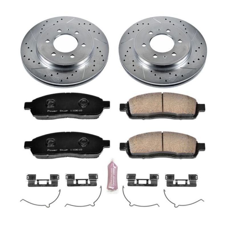 PowerStop K5336 2009 fits Ford F-150 Front Z23 Evolution Sport Brake Kit