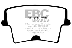 EBC DP21722 05-09 fits Chrysler 300 2.7 Greenstuff Rear Brake Pads