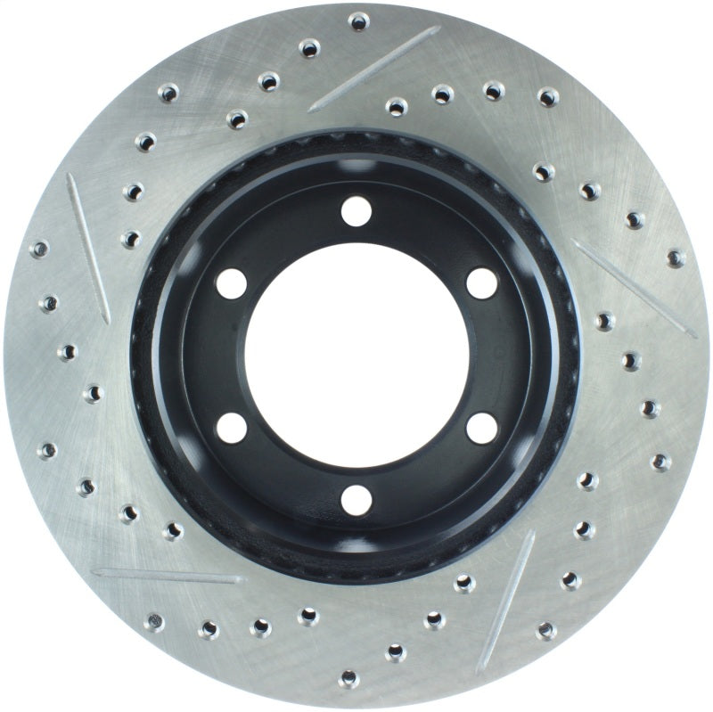 Stoptech 127.44109L 95-03 Toyota Tacoma (6 Lug) / 96-00 4Runner Front Left Slotted & Drilled Rotor