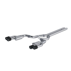 MBRP S72073CF fits Ford Mustang GT 5L T304 SS 3in Cat-Back Dual Rear w/4in Tips