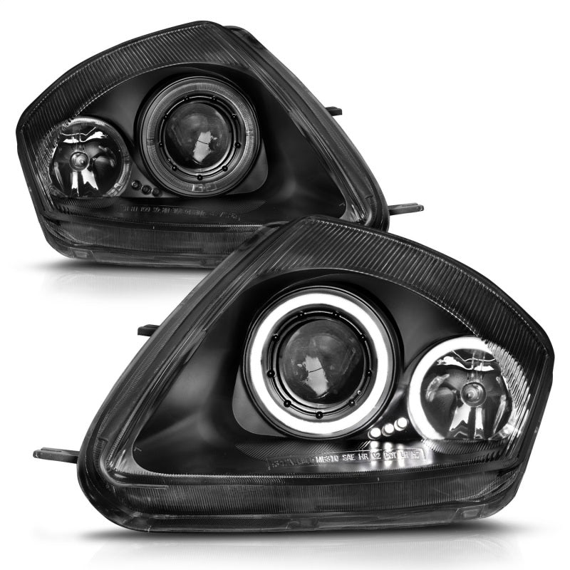 ANZO 121332 2005 fits Mitsubishi 00-20 Eclipse Projector Headlights w/ Halo Black