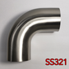 Stainless Bros 701-05756-4150 2.25in SS321 90 Deg Mandrel Bend Elbow - 1.5D Radi