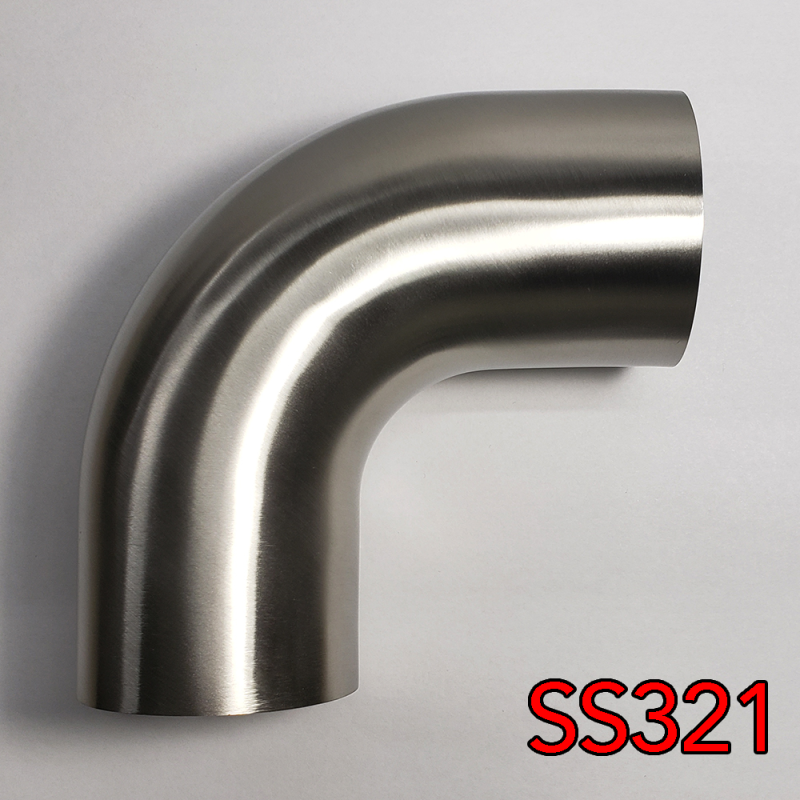 Stainless Bros 701-08956-4150 3.5in SS321 90 Deg Mandrel Bend Elbow - 1.5D Radiu