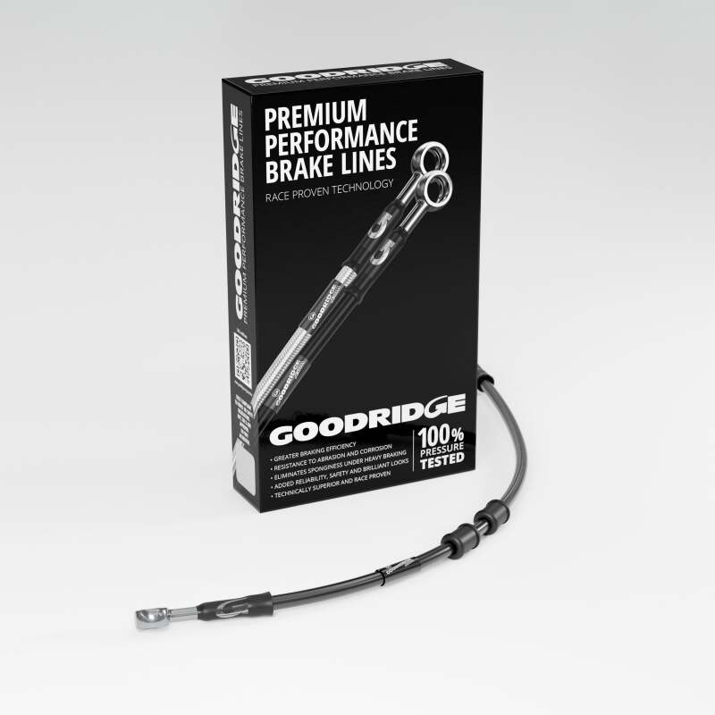 Goodridge HD2107-1CC-BK-2 17-20 HD FLTR Multi Model -2in Clutch Line Kit - Black