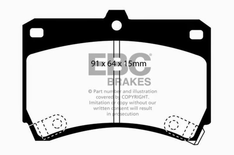 EBC DP2884 fits Ford 94-97 Aspire 1.3 manual Greenstuff Front Brake Pads