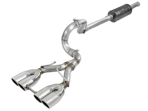 AFE 49-38073-P Series 2.5in 304 SS Cat-Back Exhaust w/ Polished Tip 18-20 fits