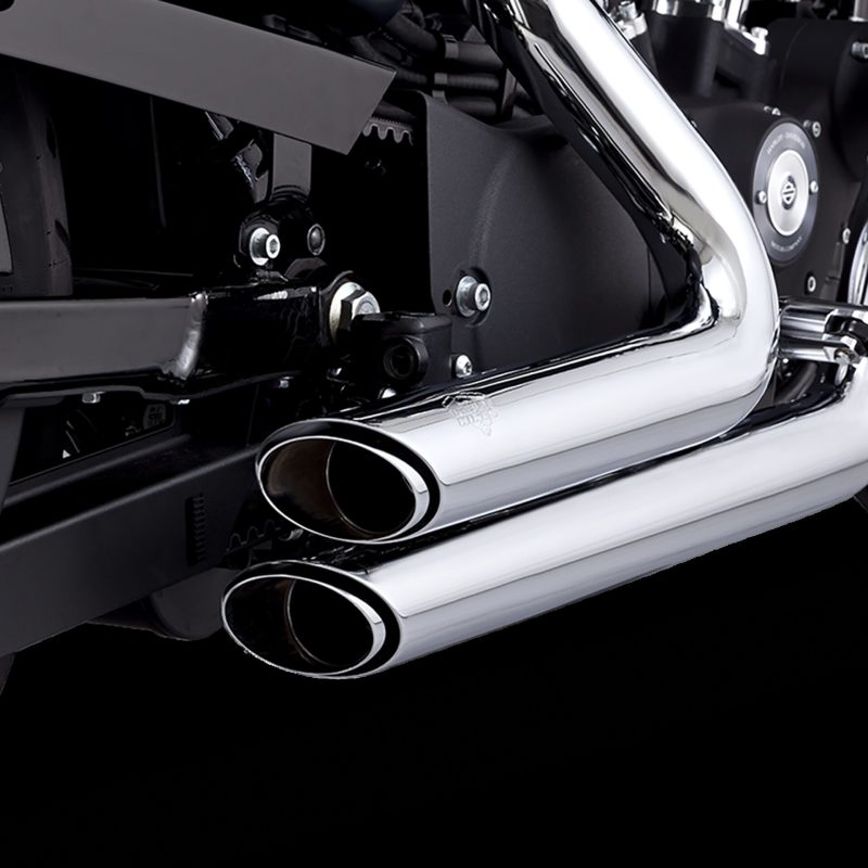 Vance 17317 & Hines 06-11 Harley Davidson Dyna Shortshots Staggered PCX Full System Exhaust