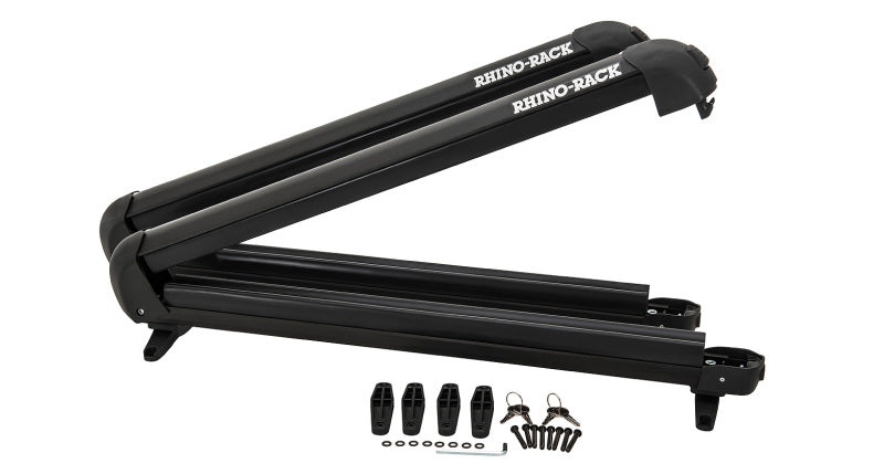 Rhino-Rack 576 Universal Ski/Snowboard Carrier - Fits 6 Pairs of Skis or 4 Snowboards - Black