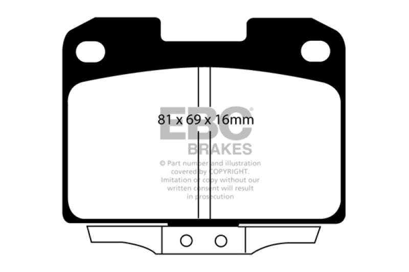 EBC DP21098 fits Dodge 94-96 Stealth 3.0 4WD Greenstuff Rear Brake Pads