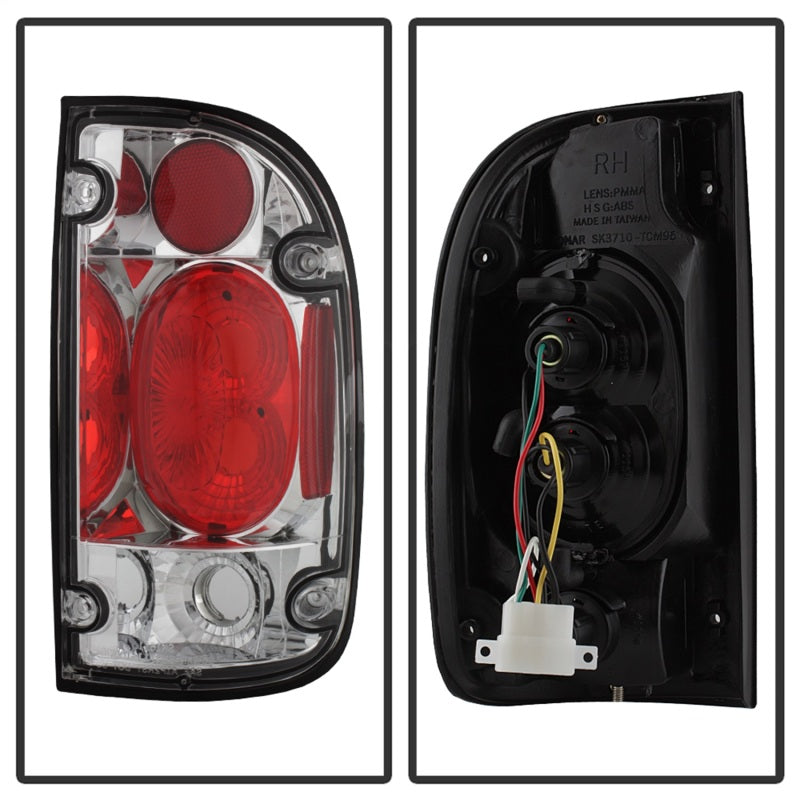 Spyder 5007995 fits Toyota 95-00 Tacoma Euro Style Tail Lights Chrome ALT-YD-TT