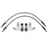 Wilwood flexline kit 18IN OAL M12X1.0 IF 90 deg 1/8-27 NPT -3 W/FLAT bracket