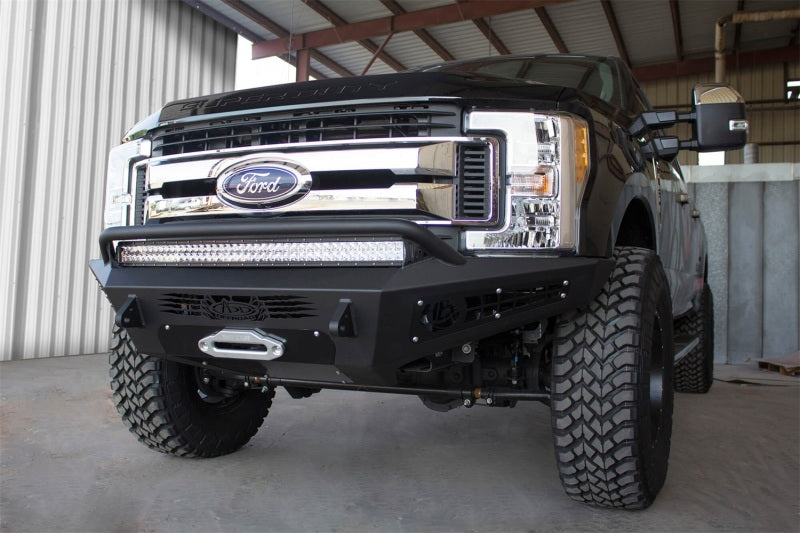 Addictive Desert Designs F167382840103 fits Ford 17-18 F-250 HoneyBadger Front Bumper w/ Winch Mount