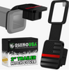 Rhino USA TO-HTCVRUSA-RED 2In American Flag Hitch Cover - Black & Red