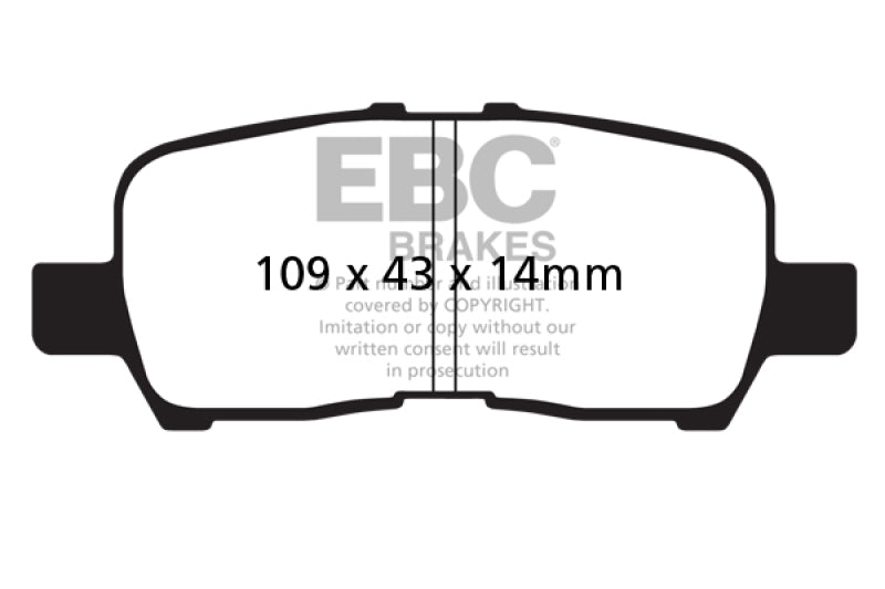 EBC DP21684 fits Buick 05-09 Allure (Canada) 3.6 Greenstuff Rear Brake Pads