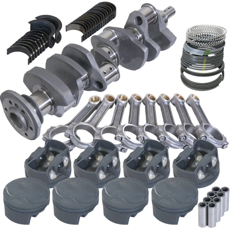 Eagle 62077030 fits Chevy 350 3.750in Crank 6.000in I-Beam Rods 11cc Dome 4.030in Pistons Rotating Assembly