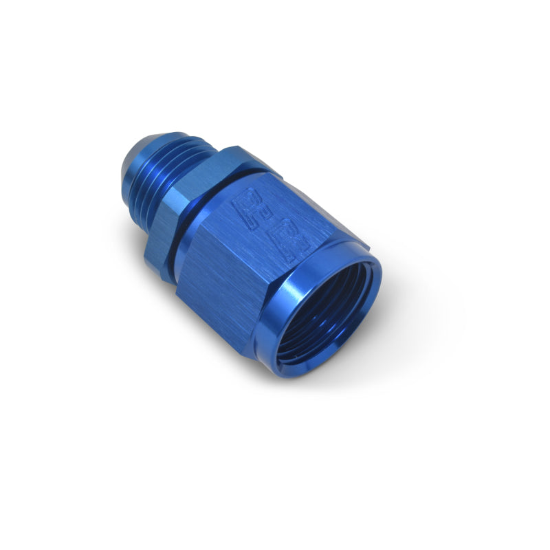 Russell 660040 Performance BLUE ANODIZED -12 TUBE COUPLING NUT W/ FLARED REDUCER TO -10 AN MALE