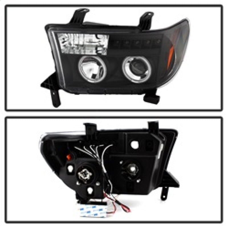 Spyder 5030306 fits Toyota 07-13 Tundra Projector Headlights CCFL Halo LED Blk