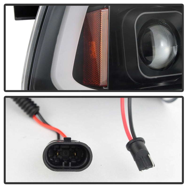 Spyder 5085245 fits Dodge 06-10 Charger Projector Headlights - LED Light Bar -