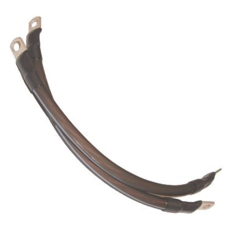 NAMZ NBC-B06 Battery Cables 6in. Black (1/4in. & 5/16in. Lugs) - Pair