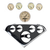 AutoMeter 2207-02 Autometer Antique Beige Direct Fit Dash Kit 55-56 fits Chevrolet (1 x 3-3/8in. / 4 x 2-1/16in.)