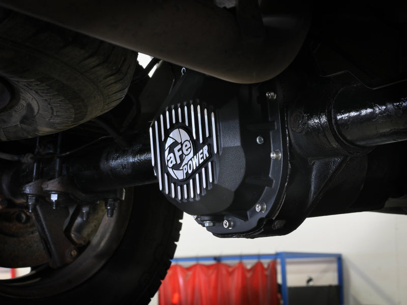 aFe 46-71410B 90-14 fits Ford F-150 Rear Differential Cover - Blk w/ Machined Fins