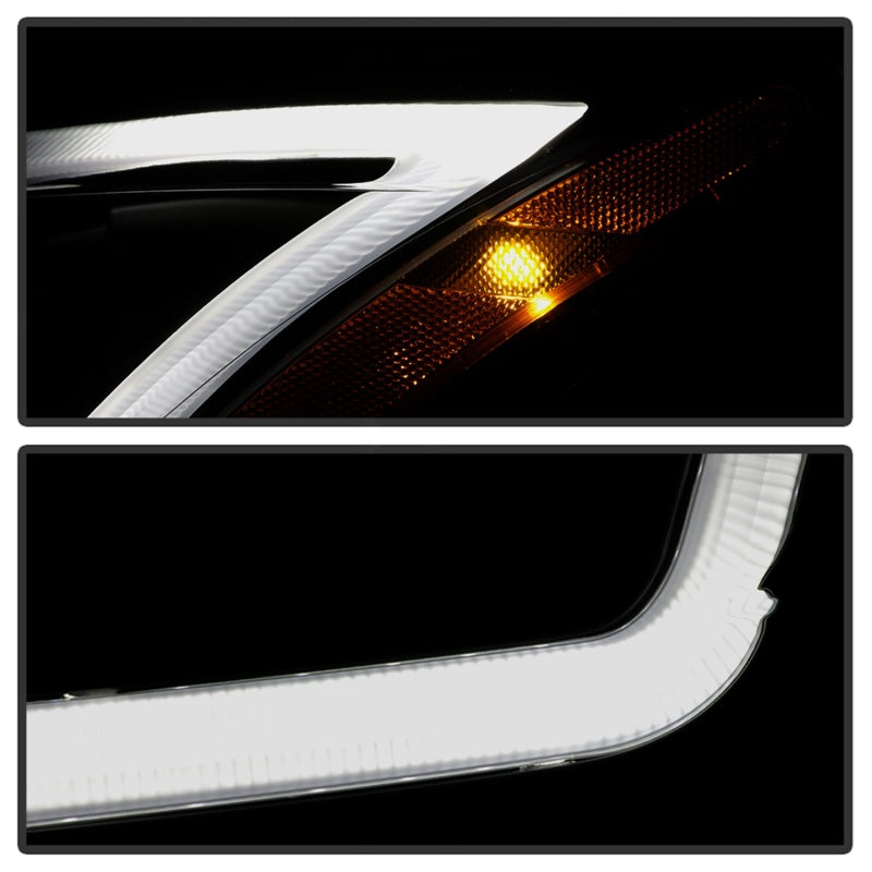 xTune 9042973 13-15 fits Nissan Sentra DRL LED Light Bar Proj Halogen Headlight