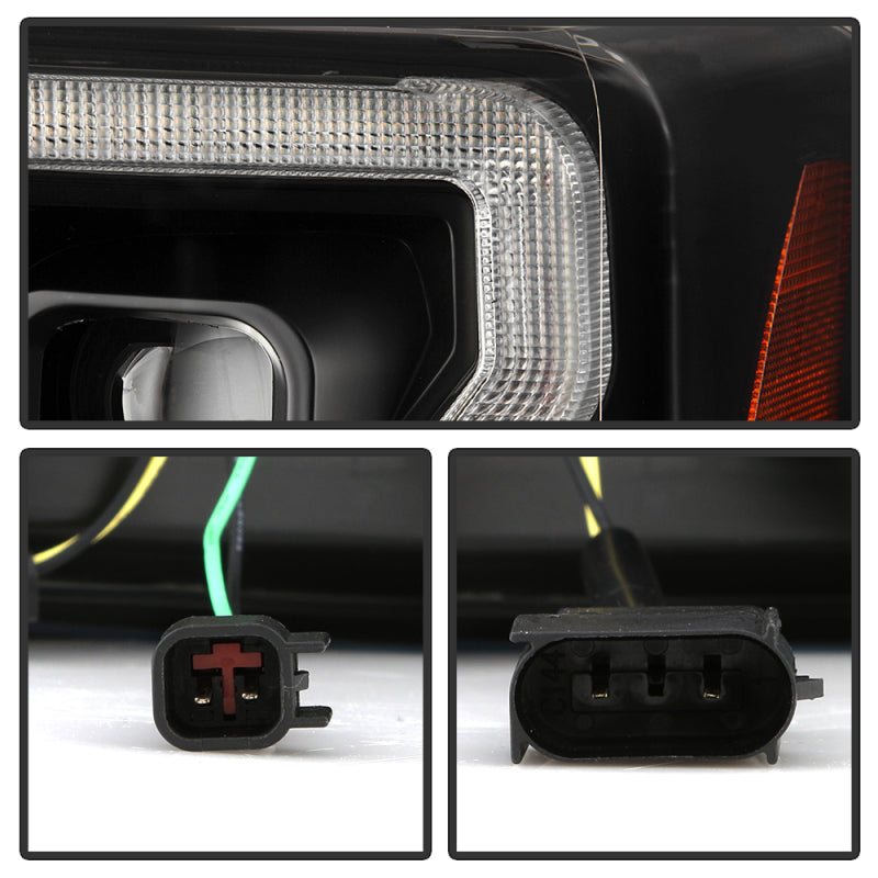 Spyder 5087430 fits Ford 17-18 F-250/F-350/F450 Full LED Headlights Chrome PRO-