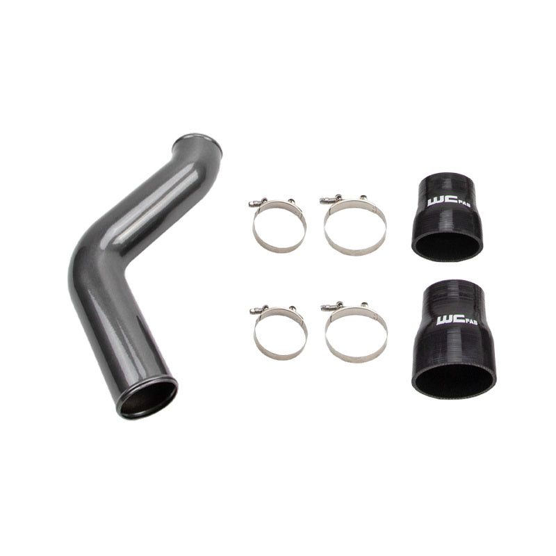 Wehrli 19-24 Cummins 6.7L Passenger (Hot) Side 3.5in Intercooler Pipe - Gloss Black