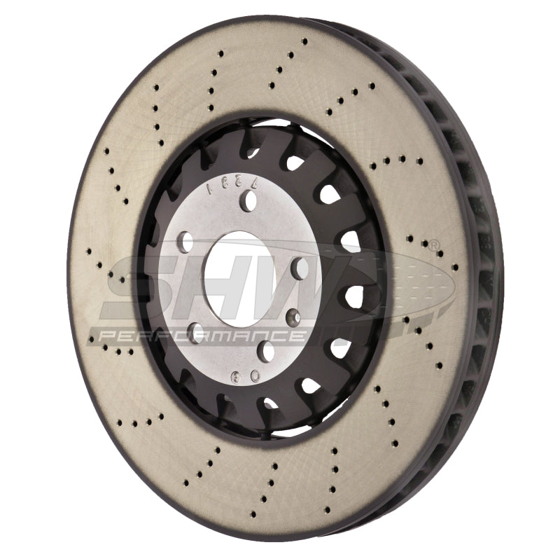 SHW Performance AFX49201 SHW 18-22 fits Audi RS5 2.9L Front Smooth Lightweight Brake Rotor (4M0615301AM)