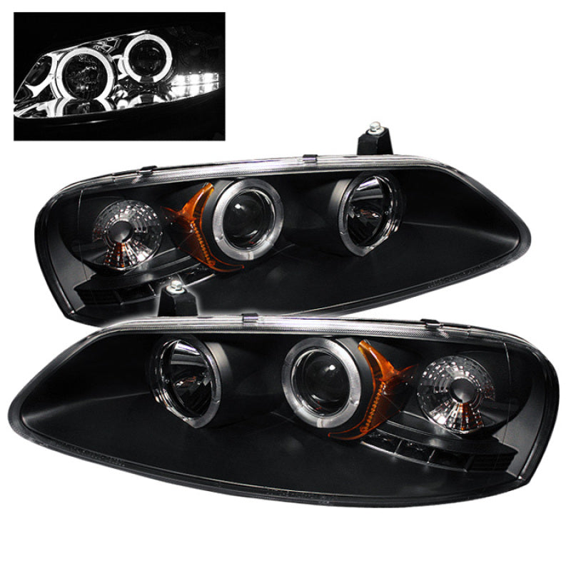 Spyder 5009623 fits Chrysler 01-03 Sebring Projector Headlights LED Halo LED Bl
