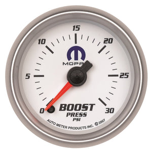 AutoMeter 880034 Autometer fits Mopar 52.4mm FSE 0-30 PSI Boost Gauge