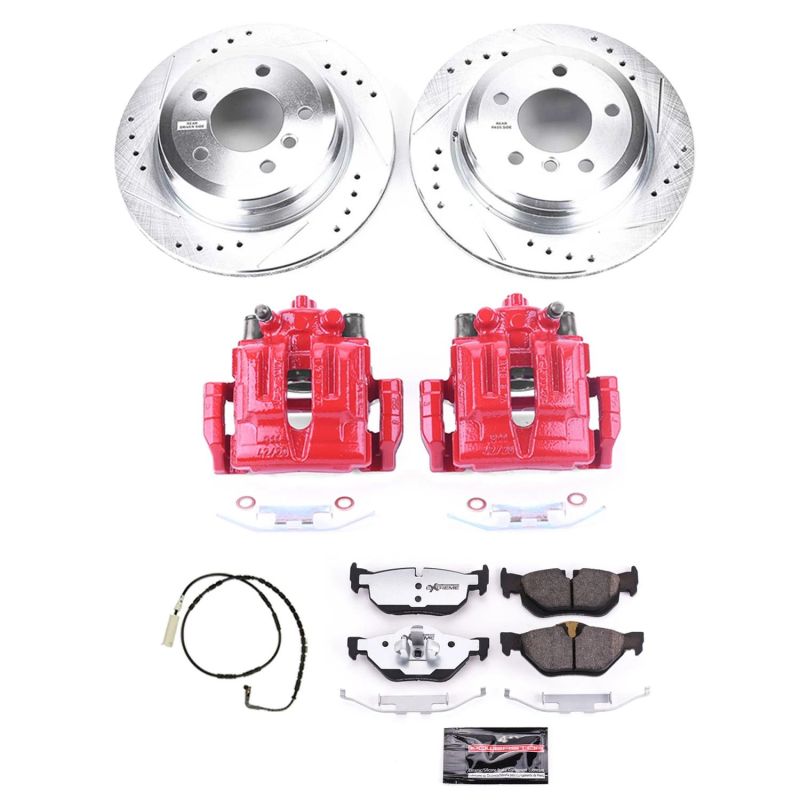 PowerStop KC3002 26 fits BMW 328i Rear Z26 Street Warrior Brake Kit w/Calipers