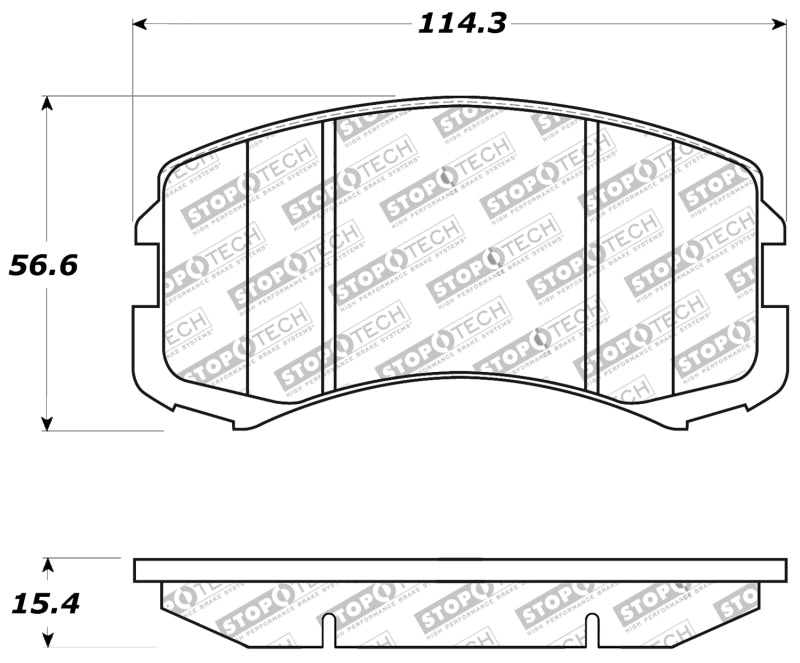 Stoptech 309.0904 Performance Brake Pads
