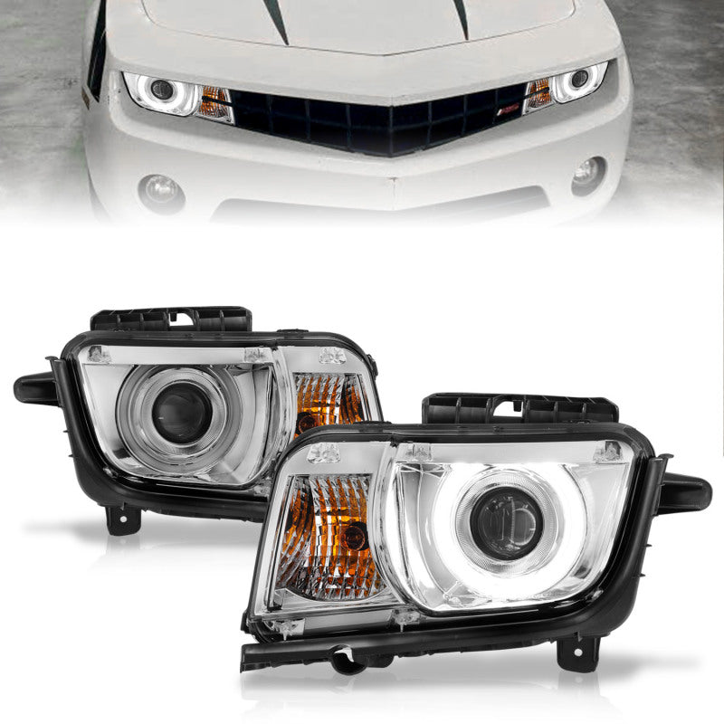 ANZO 121311 2013 fits Chevrolet 10-20 Camaro Projector Headlights w/ Halo Chrome (CCFL)